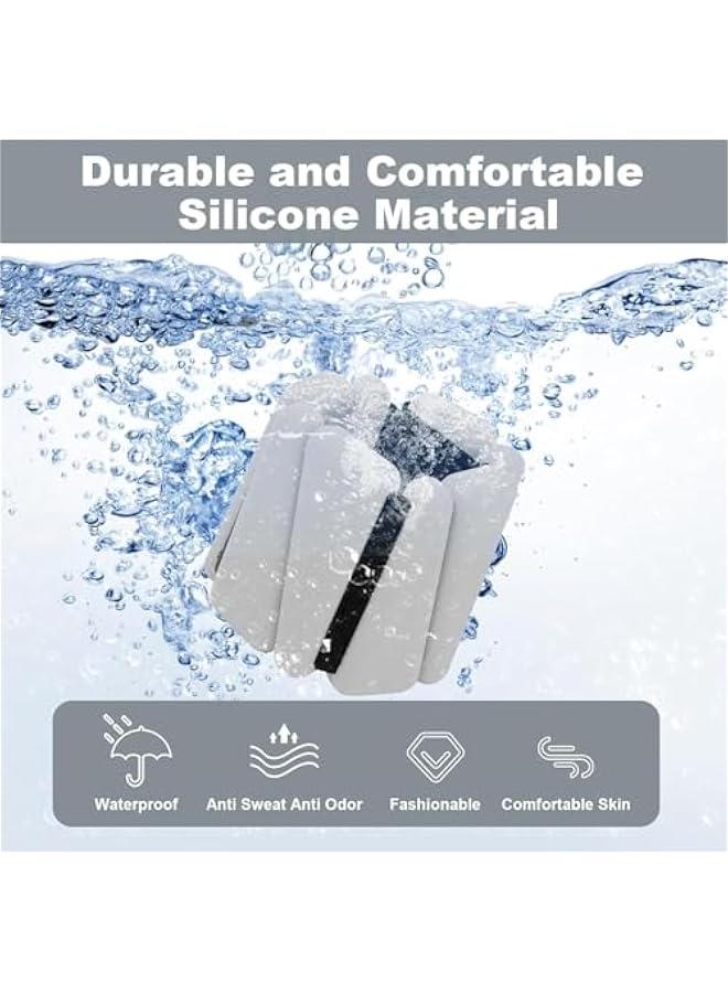 HOOKOR 2 PCS Wrist Weights, Adjustable Wrist and Ankle Weights 1lbs Each,Durable Wrist Weights for Women and Men,Portable Weighted Cuffs for Home and Office,Walking,Yoga,Dance,Gym - Image 5