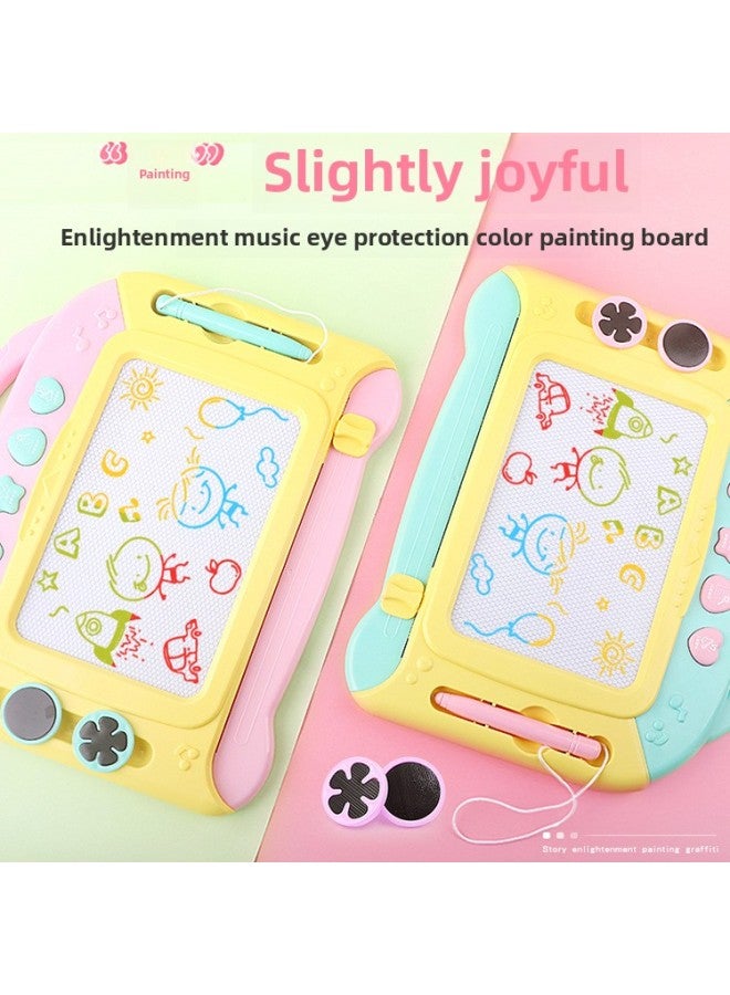 Children's Multi-functional Music Color Magnetic Sketchboard Early Education Educational Graffiti Writing Board Toys And Gifts-Color:Music Sketchpad Green - Image 3