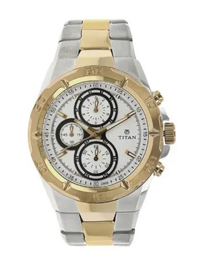 TITAN Titan White Dial Chronograph Watch for Men - Image 1