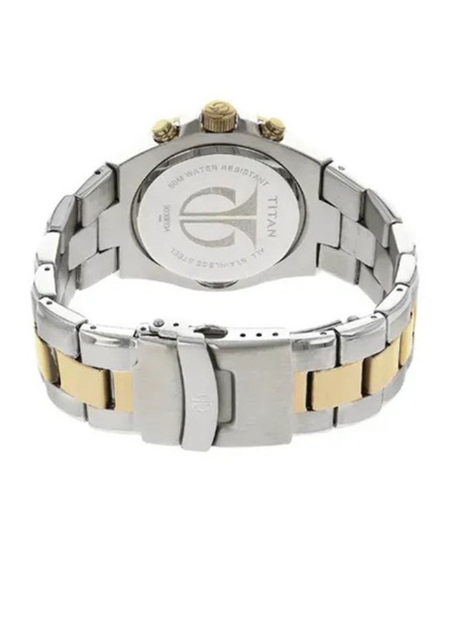 TITAN Titan White Dial Chronograph Watch for Men - Image 4
