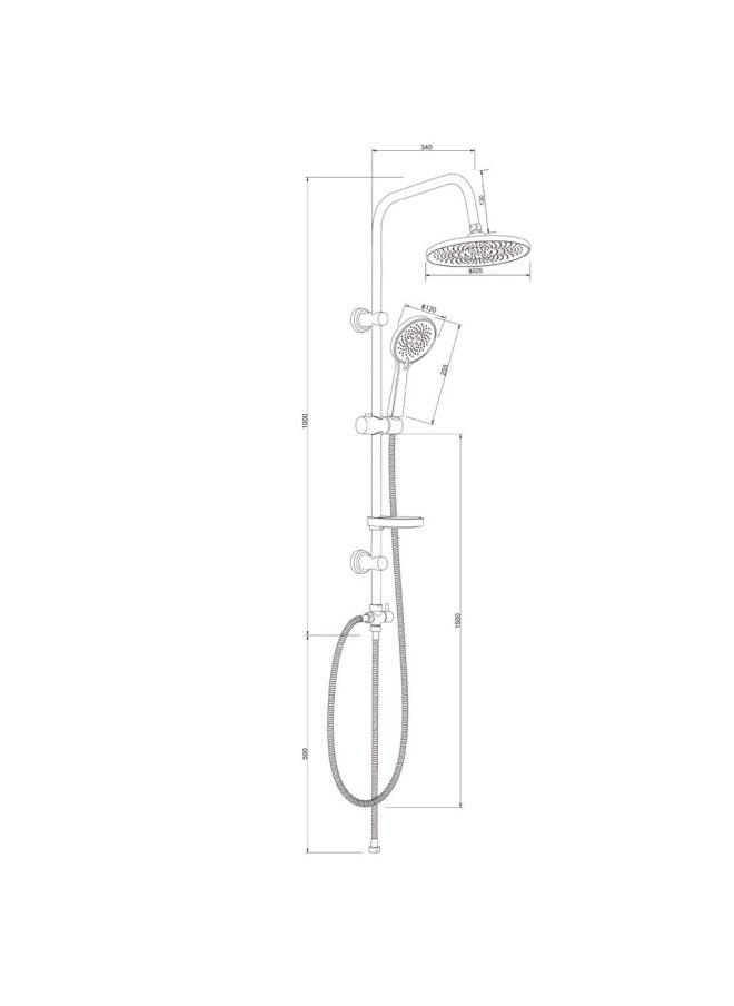 DANUBE HOME Milano Lucia Shower Column - Rnd - Made In China  - Image 2