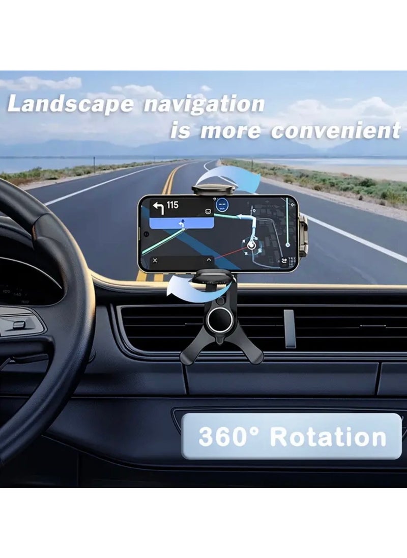 CleanWave - The Pure Effect 2-in-1 Car Vent Phone Holder with Extension Arm – Non-Blocking Air Vent Mount for Large Smartphones (4’’-7’’) | Secure Fit for iPhone 15/16, Samsung S24/S23, Xiaomi & More  - Image 2
