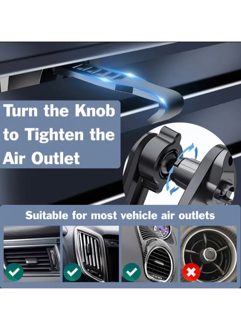 CleanWave - The Pure Effect 2-in-1 Car Vent Phone Holder with Extension Arm – Non-Blocking Air Vent Mount for Large Smartphones (4’’-7’’) | Secure Fit for iPhone 15/16, Samsung S24/S23, Xiaomi & More  - Image 4
