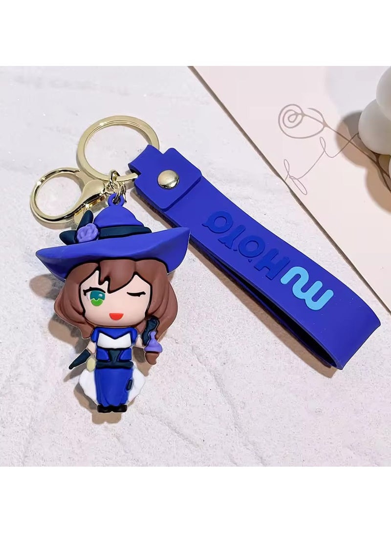 Eula Vision Of God Cosplay Key Chain Unisex Pendant Keyring Accessories Gift PropGame Genshin Impact Alloy Keychain  - Image 1