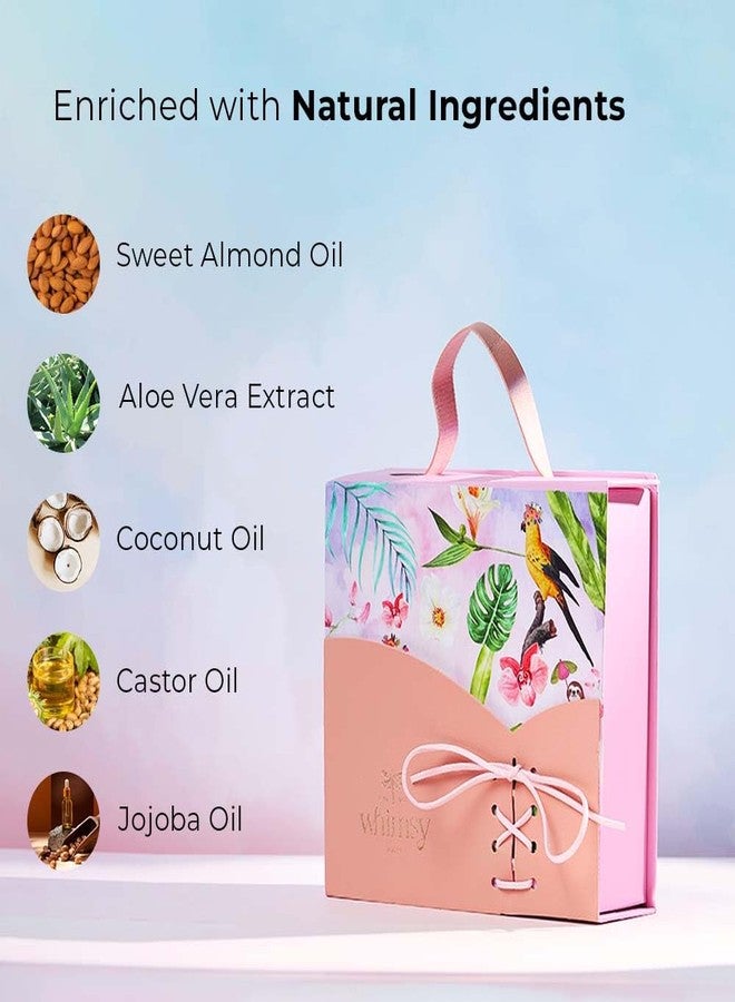 Whimsy Beauty Pretty Hang Bag Beauty Kit | Non-Toxic Beauty Set for Kids & Pre-Teens |Lip Gloss, Lip Tint, Eyeliner, Eyeshadow Palette, Mermaid Brushes & Puff Blender |Vegan & Cruelty-Free (Pack of 9) - Image 2