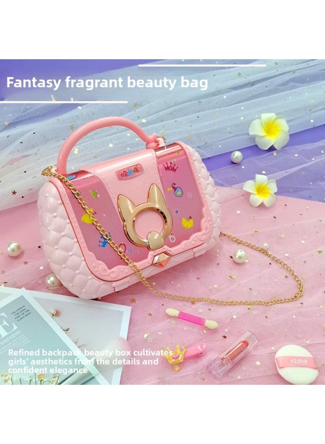 Customized Children's Cosmetics Toy Set Non-toxic Girl Birthday Gift Little Princess Makeup Box Painting Makeup Special-Color:Fashion (portable Shoulder Bag)-Beauty Bag - Image 3