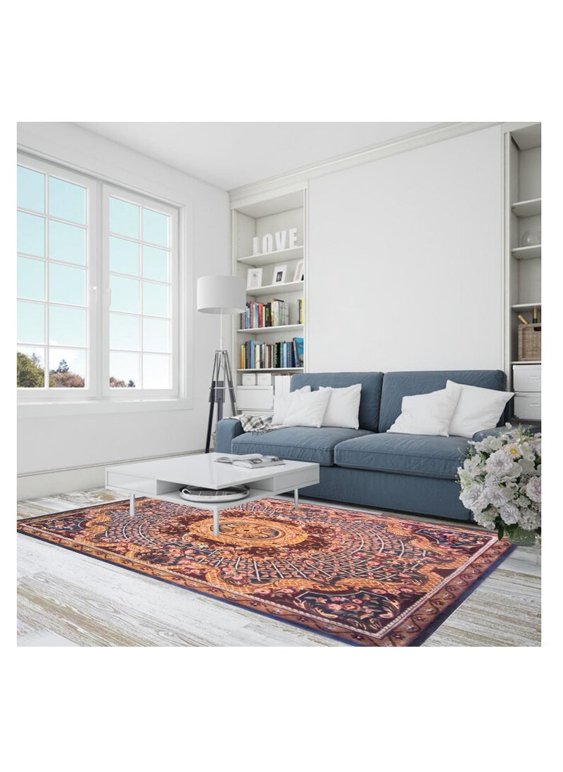 AURUM HOME AH010C Hand Tufted Area Traditional Carpet Interior Living Bedroom, Bedroom, Exhibition Area Cut Wool Pile, Rectangle  - Image 2