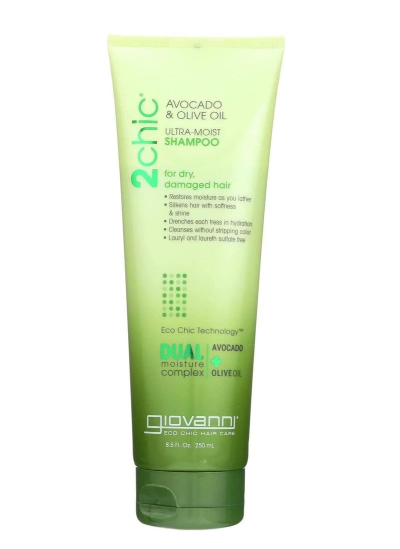 GIOVANNI 2CHIC - Giov 2chic Avo&olive Ultra-moist Shampoo 8.5oz - Image 1