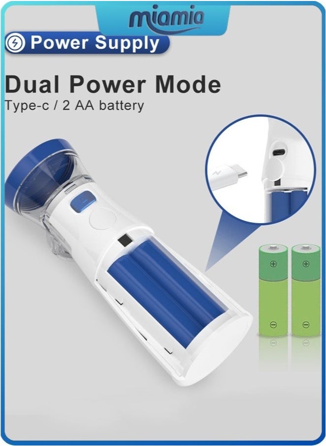 ميأميأ - جهاز استنشاق البخار المحمول USB، يستخدم في المنزل والمكتب الخارجي، أزرق - Image 1