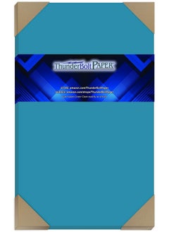 25 Bright Aqua Blue Cardstock 65Lb Cover Paper 8.5 X 14 Inches Legalmenu Size 65 Lb/Pound Light Weight Cardstock Quality Smooth Paper Surface