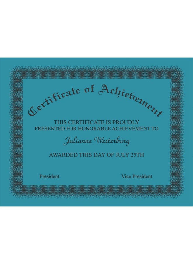 ThunderBolt Paper - 25 Bright Aqua Blue Cardstock 65Lb Cover Paper 8.5 X 14 Inches Legalmenu Size 65 Lb/Pound Light Weight Cardstock Quality Smooth Paper Surface - Image 1