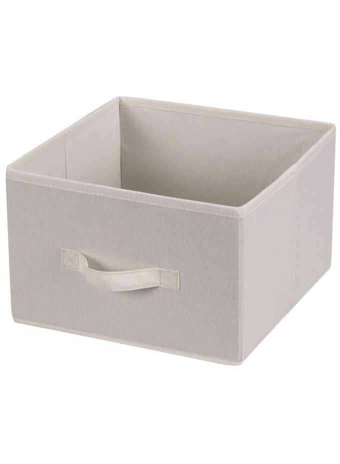 Household Essentials 311306 Set of 2 Drawers for Hanging Shelf Closet Organizers | Natural Canvas Fabric Bin with Handle - Image 1