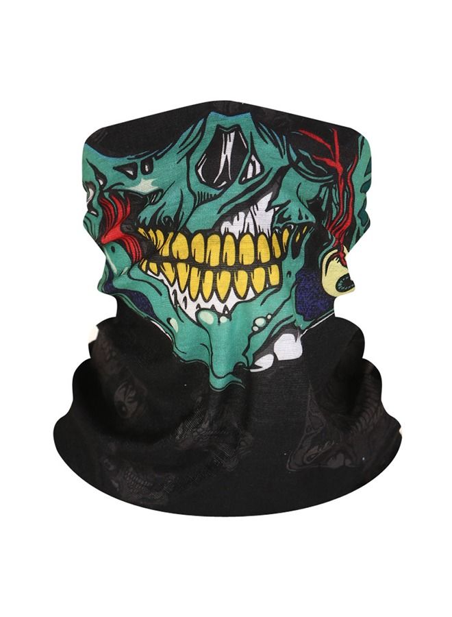 Generic Multicolour Skull Pattern Multi-Function Mask, Riding Windproof Mask, Warm Neck, Headwear Scarf for Outdoor, Resist Sun, Wind, Dust  - Image 1