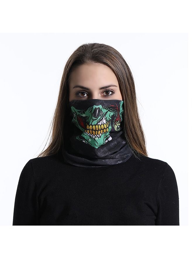 Generic Multicolour Skull Pattern Multi-Function Mask, Riding Windproof Mask, Warm Neck, Headwear Scarf for Outdoor, Resist Sun, Wind, Dust  - Image 4
