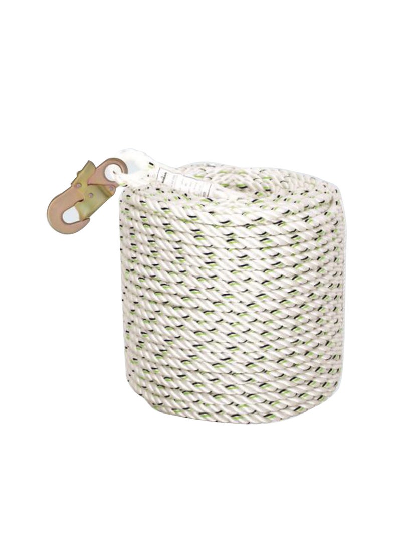 Karam - خط تثبيت بحبل ملتوي 14 مم من Karam PN 950، أبيض/أخضر - Image 1