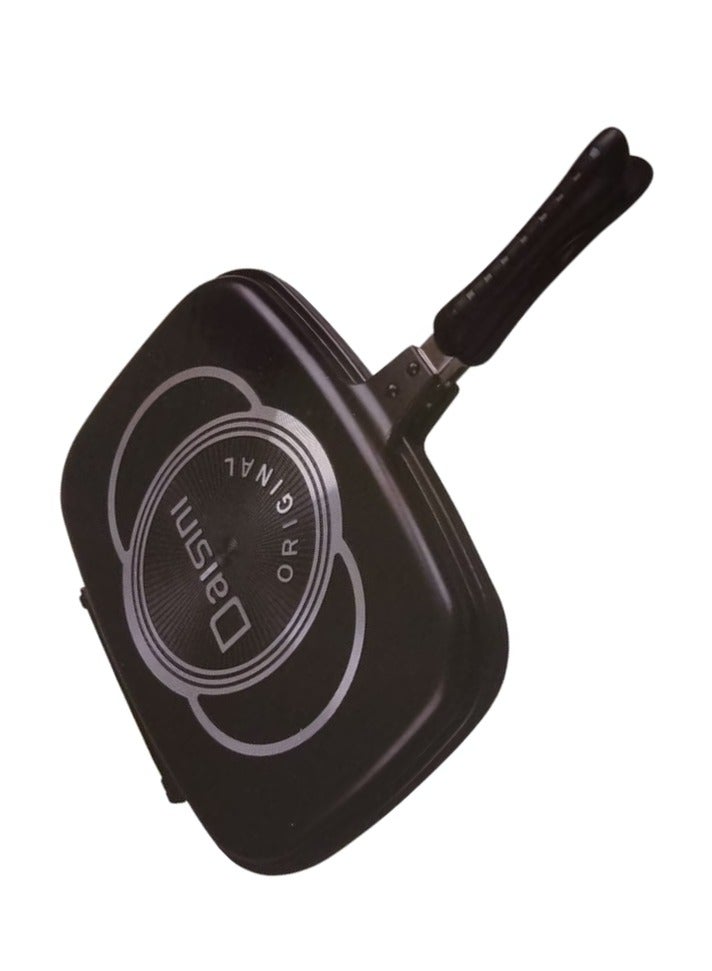 Daisini Pressure Fryer And Grill For Use On Both Sides With Non-Stick Surface Black 40 Cm Pressure Fryer/Grill Pan - Image 2