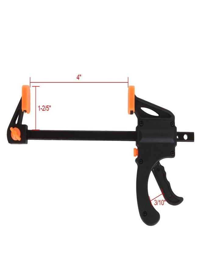 SENENQU 8 Pack 4 Inch Wood Clamps Grip Clamps, One-Hand Clamp/Spreader, 4" Wood Clamps Wood Working Tools - Image 2