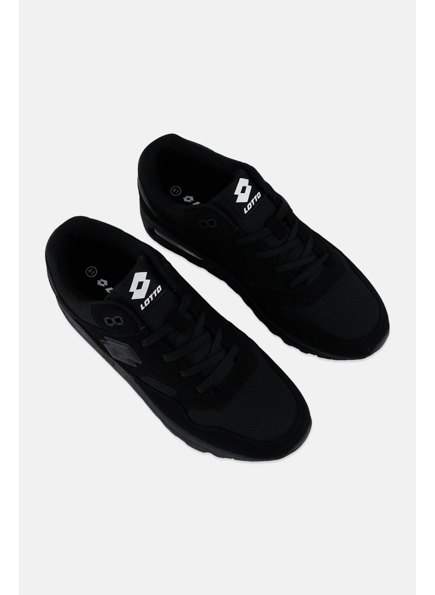 LOTTO Men Six Lace Up Running Shoes, Black  - Image 2