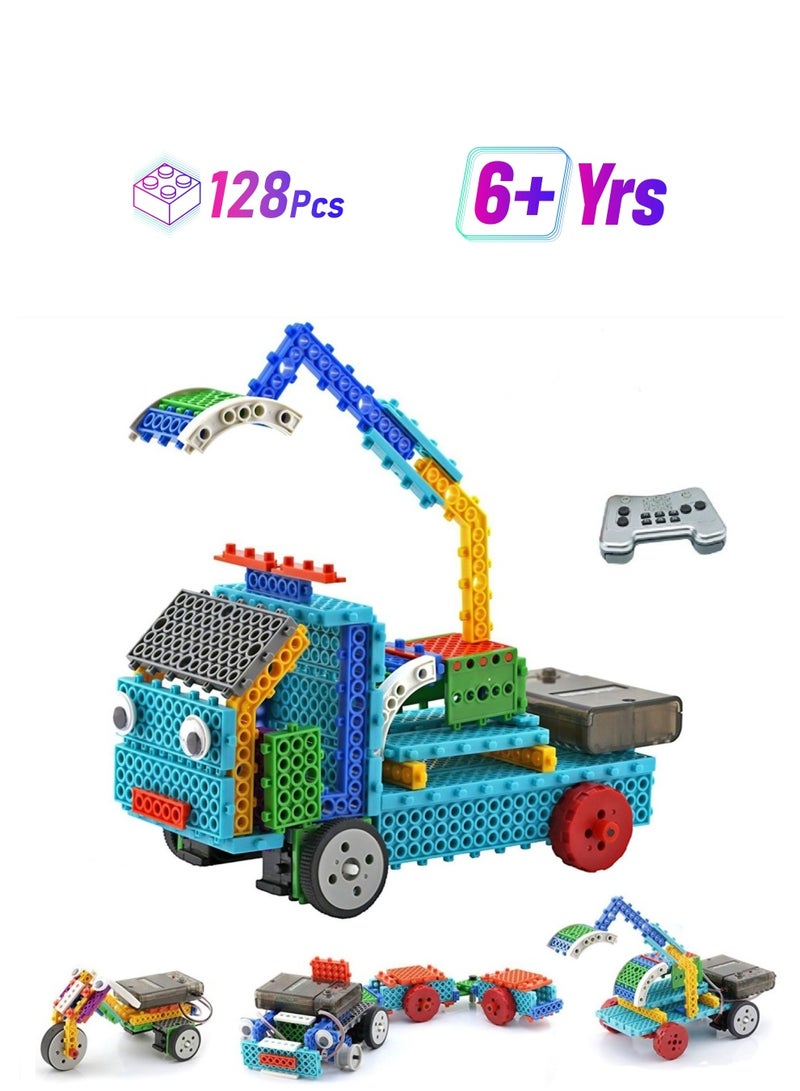 STEM Educational RC Blocks Kit 4 In 1 Contain 128 Peices - Image 1