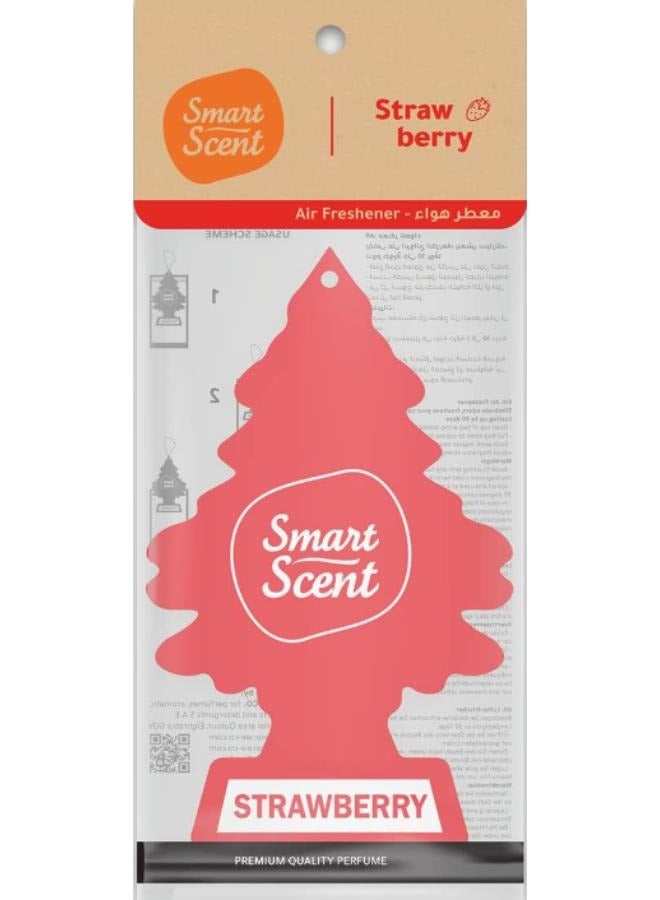 سمارت سينت قطعتين من معطر جو للسيارة برائحة الفراولة+فواحة معطر سيارة ورق برائحة بابلى جم. - Image 3