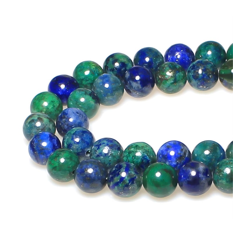 MJDCB 5A Natural Phoenix Lapis Lazuli Round Loose Beads for Jewelry Making DIY Bracelet Necklace 15 8mm