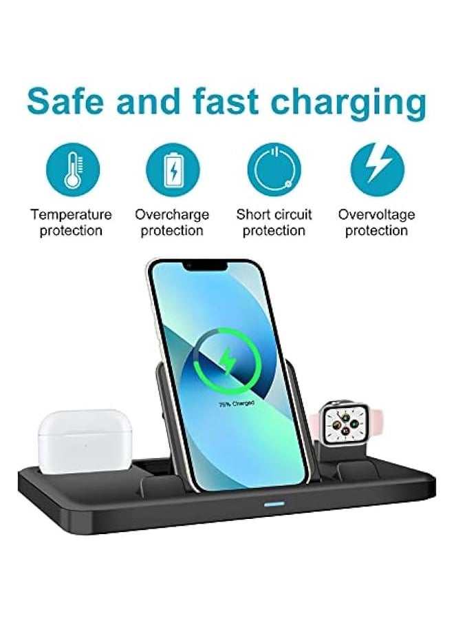 Generic - 3 in 1 Charging Station for Multiple Devices Apple Products, Charger Stand for iWatch Charging Stand for iPhone AirPods 3/2/1 Charging Dock Holder - Image 1