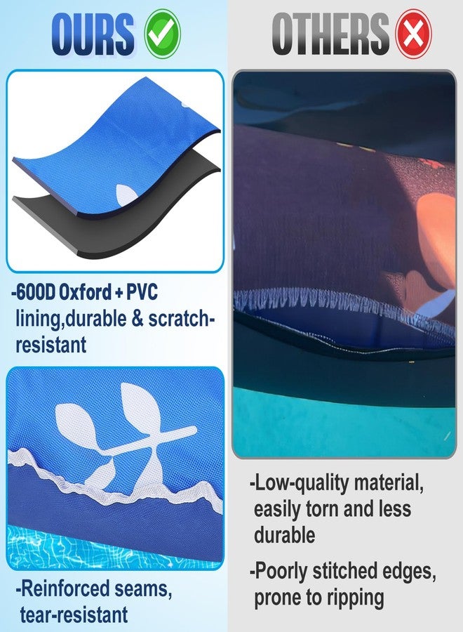 Apipi Upgraded Tear-Resistant Dog Pool Float - 25" x 41" Stable Support Inflatable Dogs Floats, Scratch-Proof Oxford Summer Floatie Raft Pool Toy for Small Medium Dogs up to 45lbs - Image 3