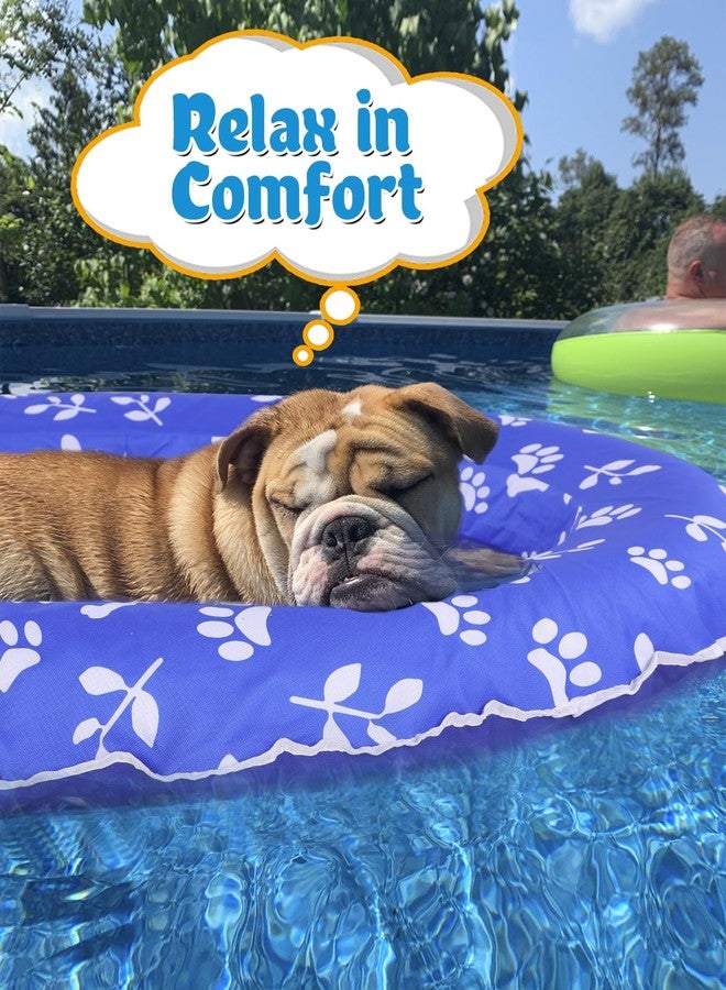Apipi Upgraded Tear-Resistant Dog Pool Float - 25" x 41" Stable Support Inflatable Dogs Floats, Scratch-Proof Oxford Summer Floatie Raft Pool Toy for Small Medium Dogs up to 45lbs - Image 5