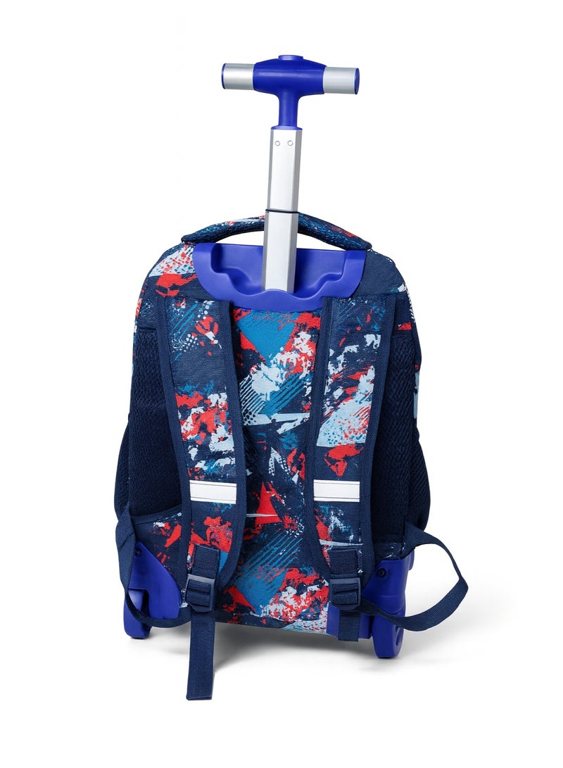 AODASI Trolley School Bag for Students – 18-Inch Multi-Functional Backpack with Wheels – Travel-Friendly Rolling School Bag for Boys & Girls - Image 3