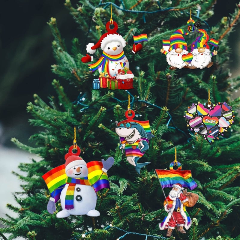 Christmas Pendant: 6Pcs Wooden Exquisite Ornaments - Cute Lightweight Christmas Tree Hanging Pendant for Christmas Indoor Decor Car Rearview Mirror - Image 5