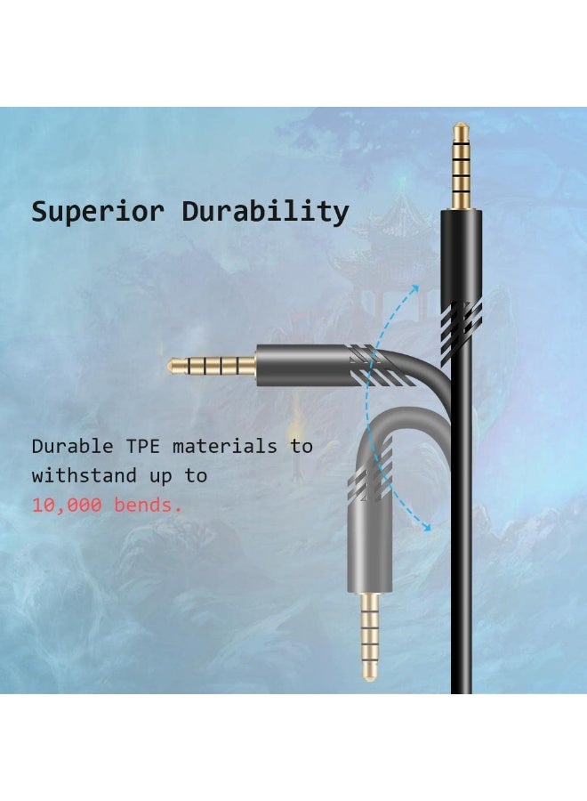 [2 Meter Replacement for Astro A10 A40 Inline Volume Control Cable Cord, Audio Gaming Wire Compatible with Astro A10 A40 Headsets (Volume Control Function, TPE) - Image 5