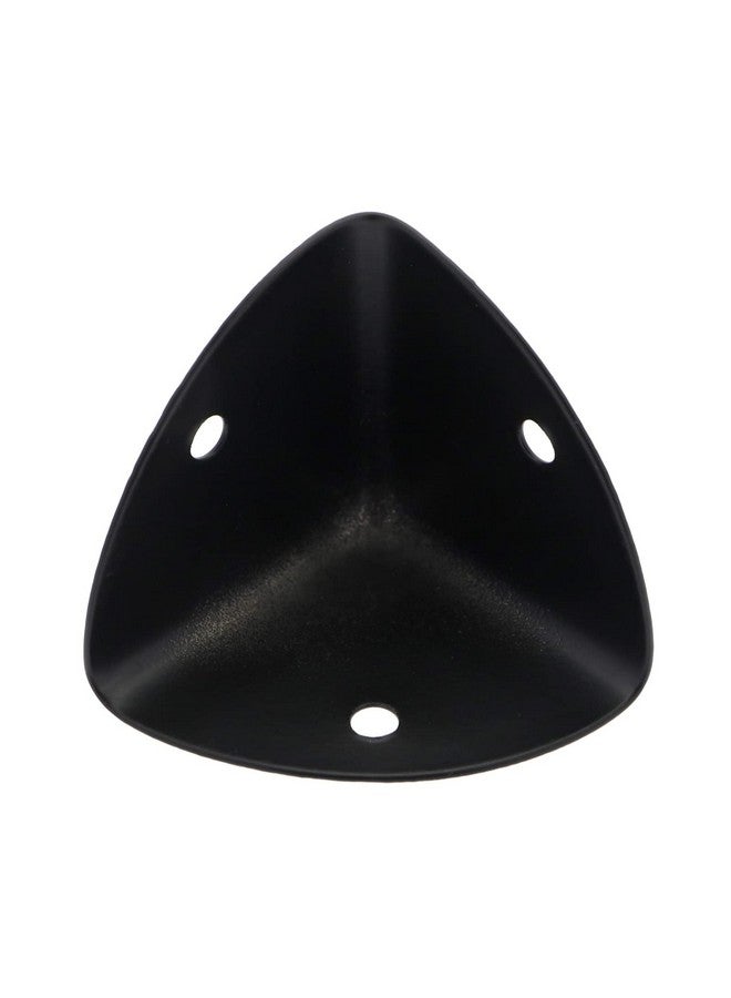Create idea Create idea 8PCS 39mm Corner Angle Brace Protectors Scalloped Metal Right Angle Corner Guards for Wooden Box Desk Chest Case Flightcase Black  - Image 4