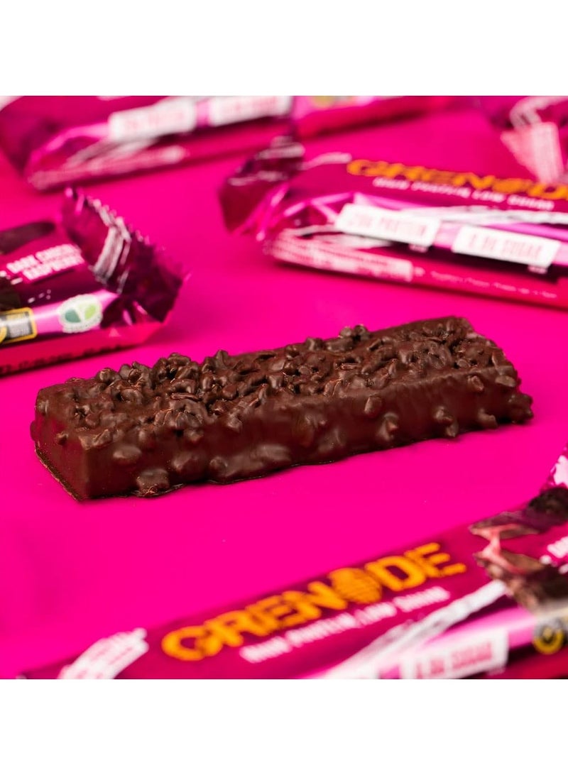 Grenade Grenade High Protein Bar Dark Chocolate Raspberry 60g Pack OF 12  - Image 3