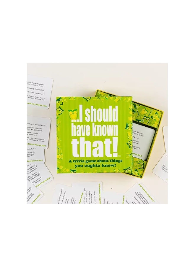 NIBEMINENT I should have known this long ago! Fun quiz game, green board game, 110 cards, containing 400 questions about things you should know. Board game.  - Image 2