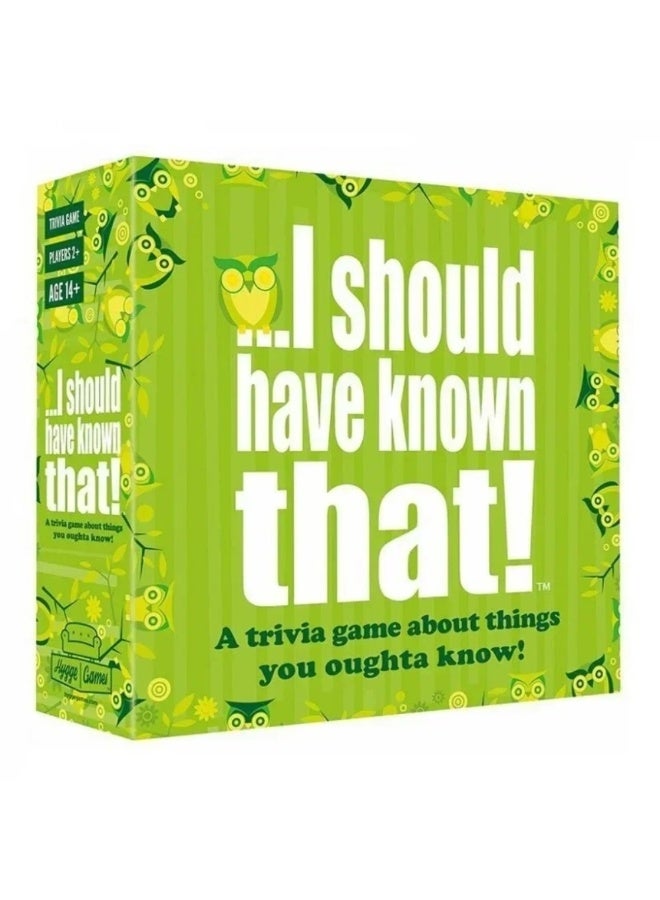 NIBEMINENT I should have known this long ago! Fun quiz game, green board game, 110 cards, containing 400 questions about things you should know. Board game.  - Image 1