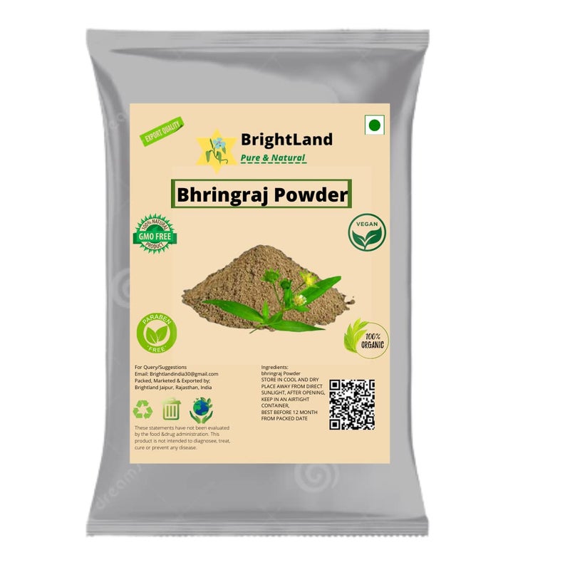 Brightland Bio Organic Amla Reetha Shikakai Hibiscus Bhringraj Heena Heena powder for Hair  Skin Care  Hair Growth  Natural Hair Shampoo  AntiDandruff  Hair Pack 50 gm Each 350gm - Image 5