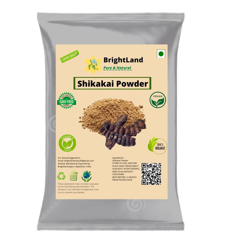 Brightland Bio Organic Amla Reetha Shikakai Hibiscus Bhringraj Heena Heena powder for Hair  Skin Care  Hair Growth  Natural Hair Shampoo  AntiDandruff  Hair Pack 50 gm Each 350gm - Image 4