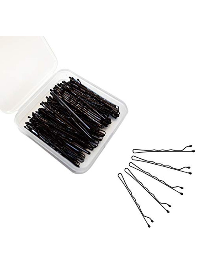 ScivoKaval Bobby Pins Bulk Black 100 Count Hair Bob Pins Bulk in a Case Box Tub - Image 1