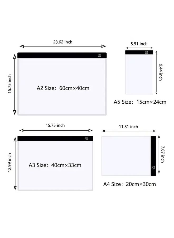 A5 Dimmable LED Light Pad Tracing Light Box For Drawing And Crafts - Image 4
