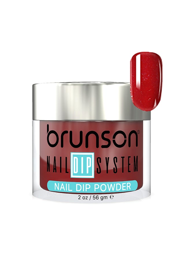 brunson Nail Dip Powder Dip And Buff System Color 56gm, French Nail Art Starter Manicure Salon DIY At Home Odor Free And Long Lasting No Needed Nail Lamp Curing BDK142