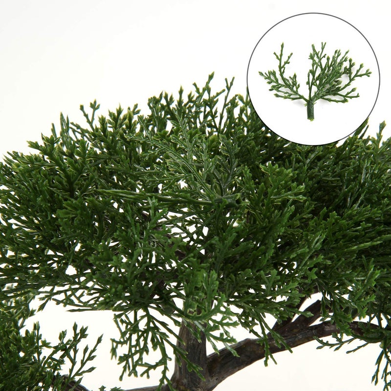 Briful Artificial Bonsai Tree Juniper Faux Plants Indoor Small Fake Plants Decor with Ceramic Pots for Home Table Office Desk Bathroom Shelf Bedroom Living Room Farmhouse Decorations - Image 5
