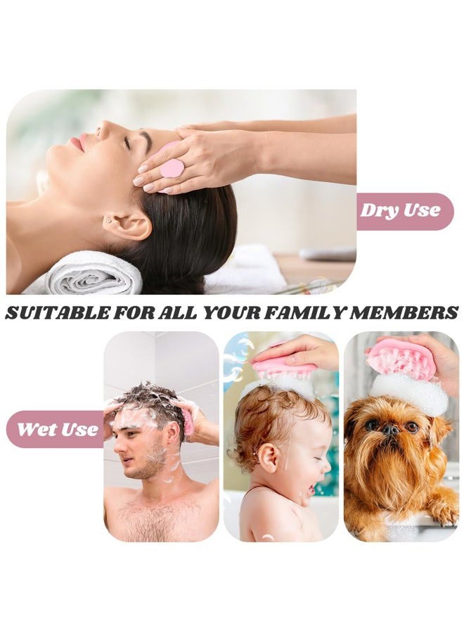 URTHEONE Scalp Massager Shampoo Brush for Hair Growth,Soft Silicone Scalp Scrubber Shower Brush for Women Men Kids Stress Relax&Scalp Exfoliator,Scalp Scrubber for Dandruff Removal (Pink) - Image 5