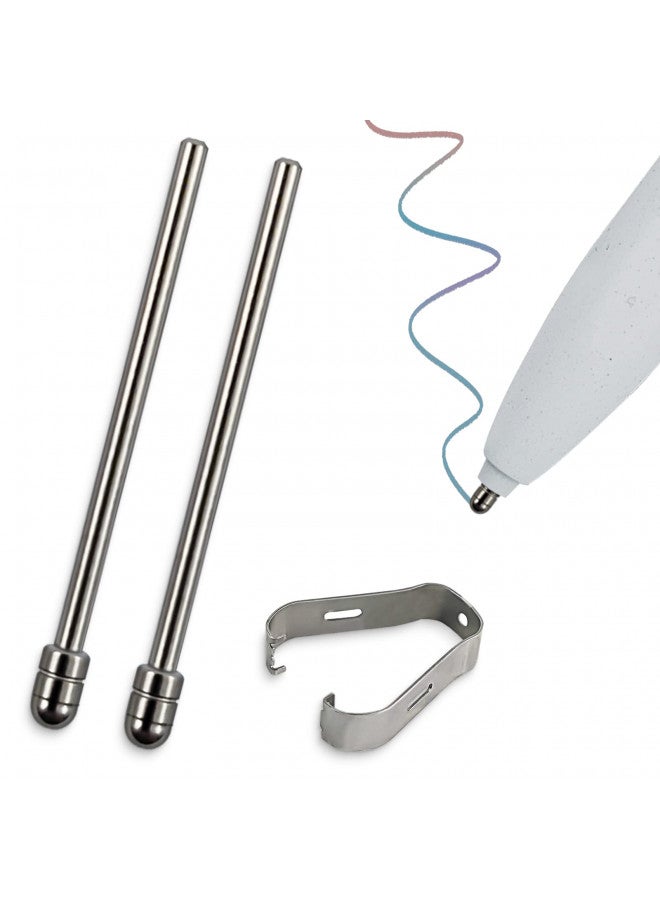 REEYEAR No Worn Out Titanium Alloy Replacement Maker Tips fits for Remarkable 2 Maker Stylus Pen, Ballpoint Smooth Note Taking Fine Backup Nibs,2 Pcs - Image 1