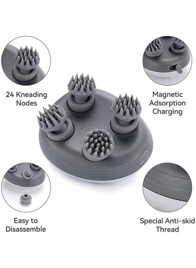 Smart silicone scalp massager with 3D vibration - Image 3
