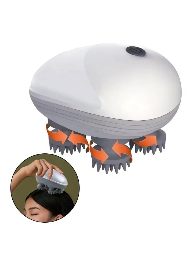 جهاز تدليك فروة الرأس الذكي بالسيليكون والاهتزاز ثلاثي الأبعاد - Image 1