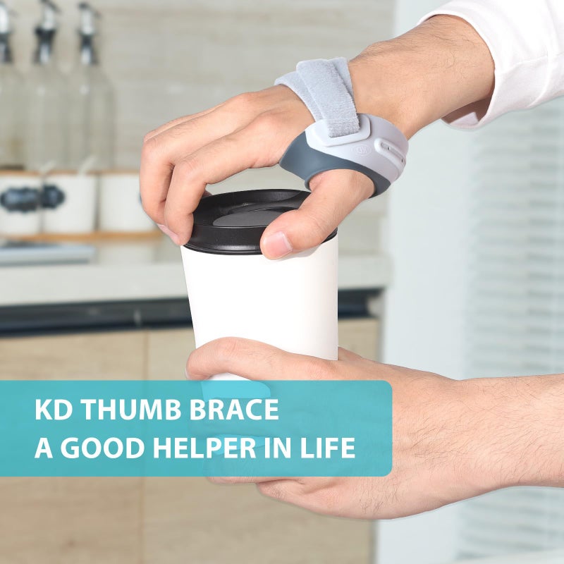 KD Thumb Brace: CMC Thumb Brace for Osteoarthritis CMC Joint Arthritis Pain, Thumb Splint Stabilizer with Thumb Sleeve, Flexible (Large, Left Hand) - Image 2