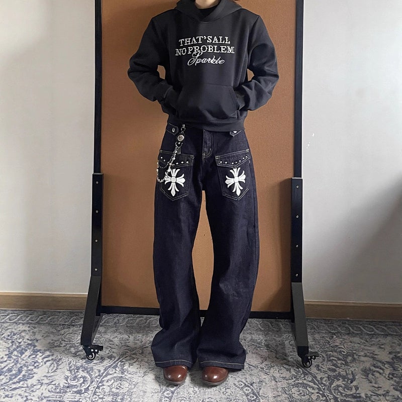 Unisex Casual Daily Denim Jeans - Image 5