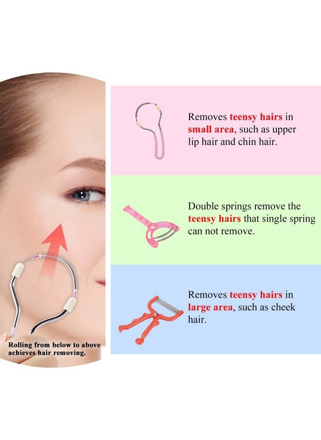 Ideal Swan Spring Hair Remover - 4 Pack Stainless Steel Spring Epilator - Facial Hair Remover for Women Face, Chin Hair, Upper Lip Hair, Women Mustache  - Image 2