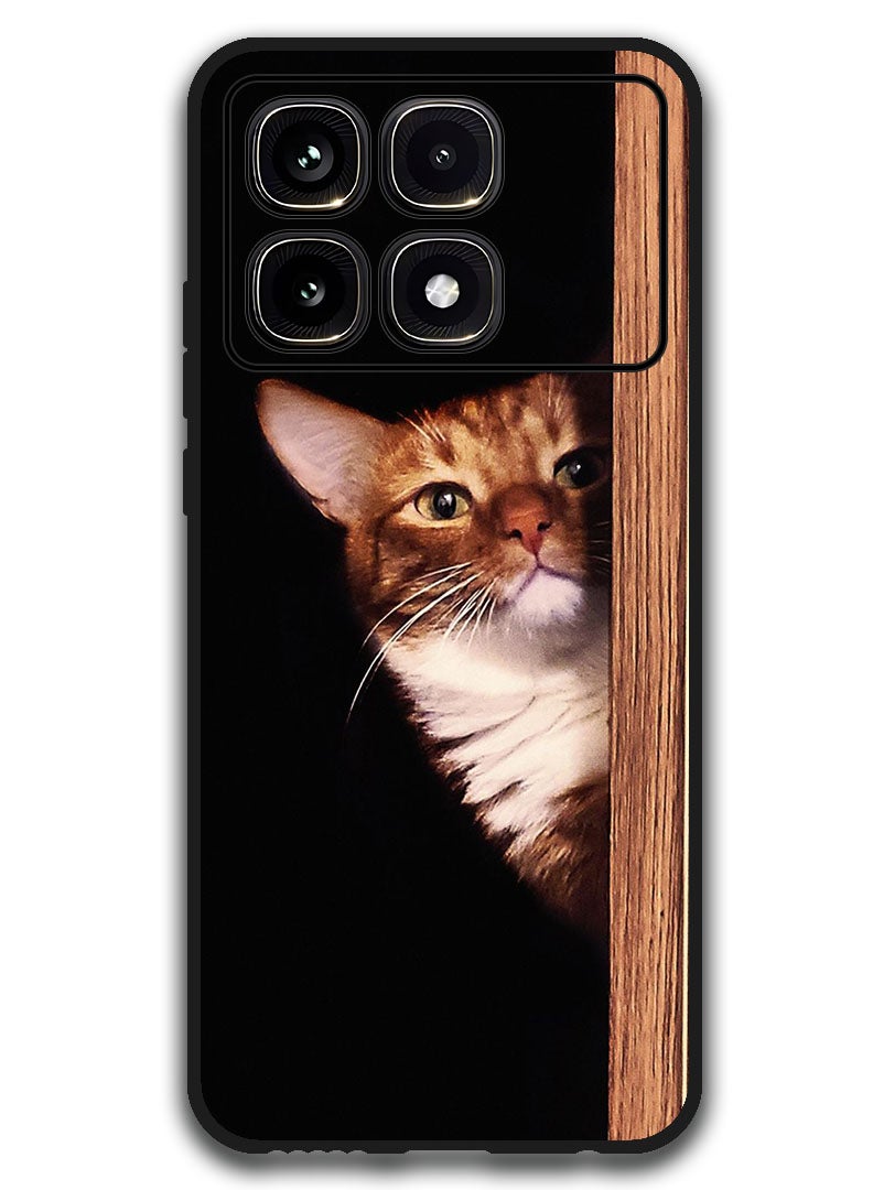 Theodor Protective Case Anti Scratch Shock Proof Bumper Cover For Xiaomi Redmi K70 Ultra Cat looking - Image 1