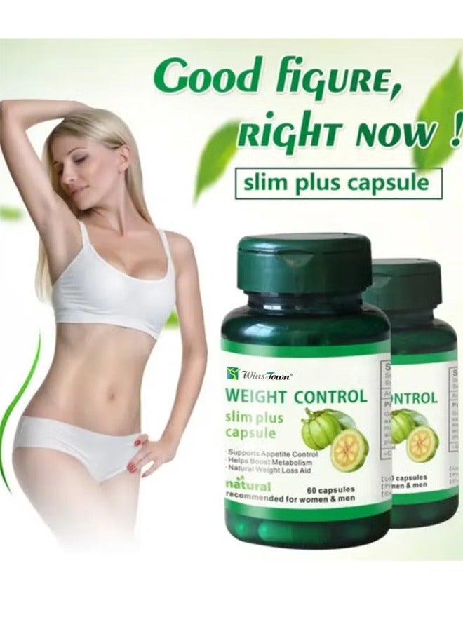Wins Town Garcinia Cambogia Weight Control Capsules Natural，Slimming Diet Digestion and Metabolism, Fat Burn And Body Slimming, Safe Anti Aging Weight Loss Pills Fat Burn And Slimming 60 Tablets  - Image 3